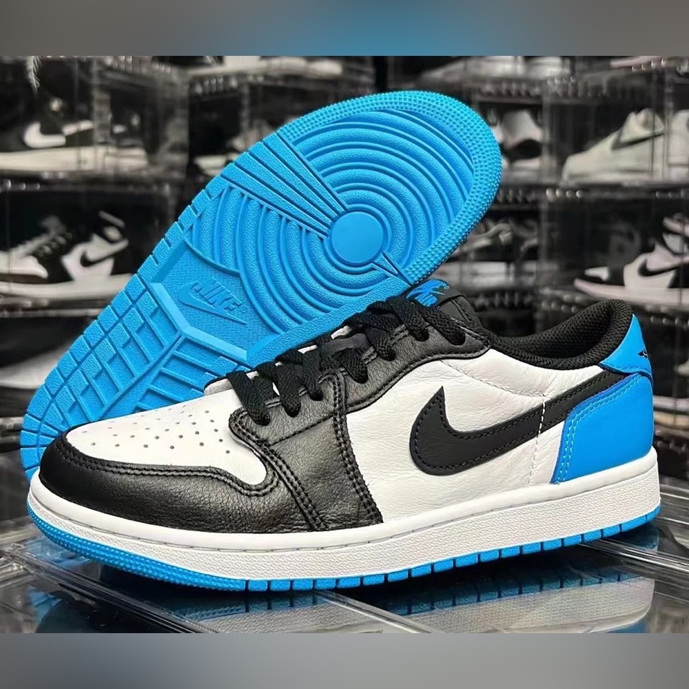 Jordan 1 Low OG UNC powder blue black toe